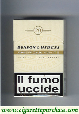 Benson Hedges American White One cigarettes Italy England